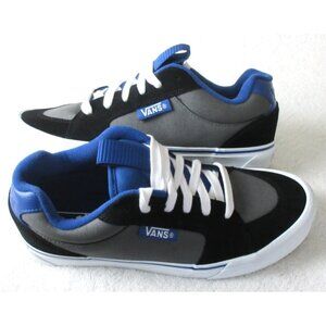 Vans Men's Chukka Push Black Pewter Grey Blue Canvas Suede shoes Sizes NIB